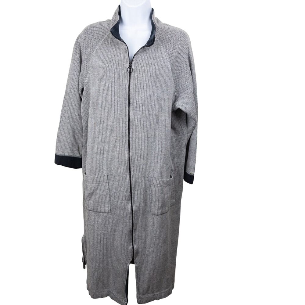 Studio by Valerie Stevens Long Line Zip Jacket | Women’s M | Cotton Knit